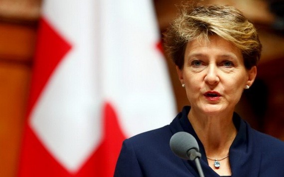 瑞士總統西莫內塔·索馬魯加。（圖源：路透社）