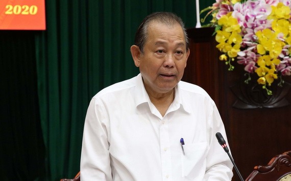 政府常務副總理張和平在會議上發表講話。（圖源：越通社）