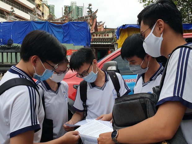 高中畢業考試嚴格執行防疫規定 ảnh 1