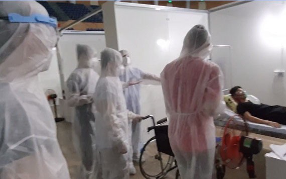 仙山野戰醫院試行運作現場。（圖源：視頻截圖）