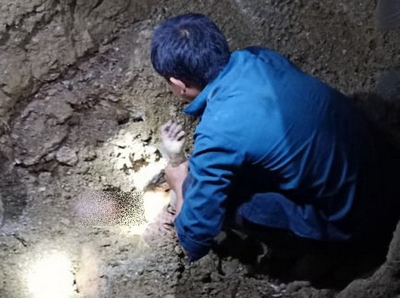 兩名兒童不幸慘遭泥石流活埋身亡。（圖源：G.H）