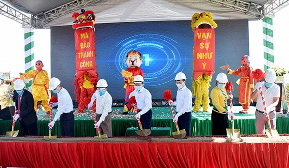 Apec Golden Valley芒羅商旅都市區項目動工儀式。（圖源：安沛報）