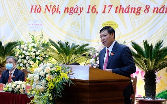 衛生部黨委書記杜春宣在會上發言。（圖源：衛生部）