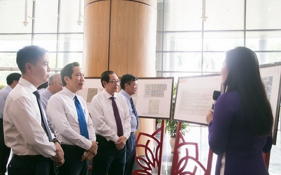 “內務部與愛國競賽運動”圖片展一瞥。（圖源：孟君）