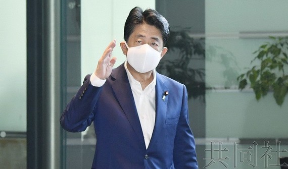 日本首相安倍晉三。（圖源：共同社）