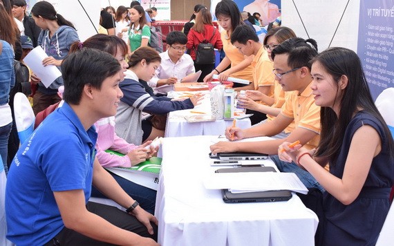 勞動者參加本市就業交易平台。（圖源：互聯網）