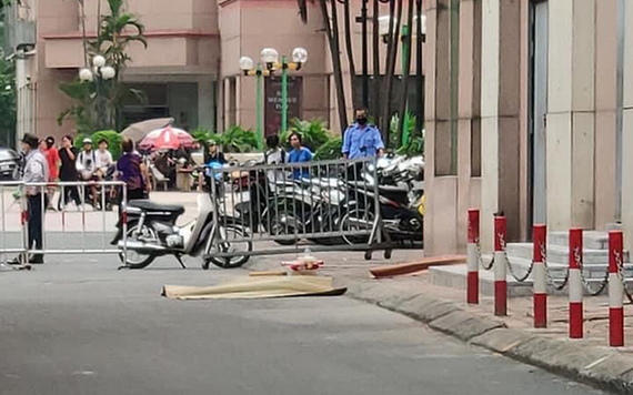 ６歲女童墜樓身亡現場。（圖源：CTV）