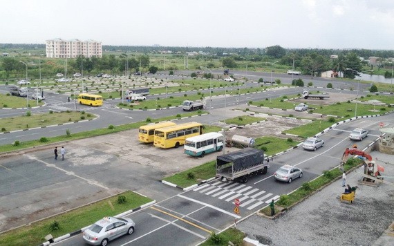圖為汽車駕訓場。