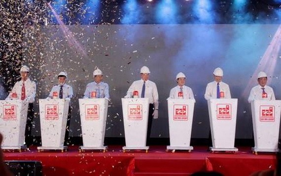 晨星太陽能發電廠第二期工程動工儀式。（圖源：阮仁）