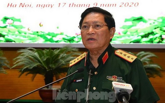 國防部長吳春歷大將主持會議並發表講話。（圖源：前鋒報）