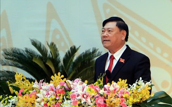 陳文偌同志蟬聯永隆省委書記。（圖源：越通社）