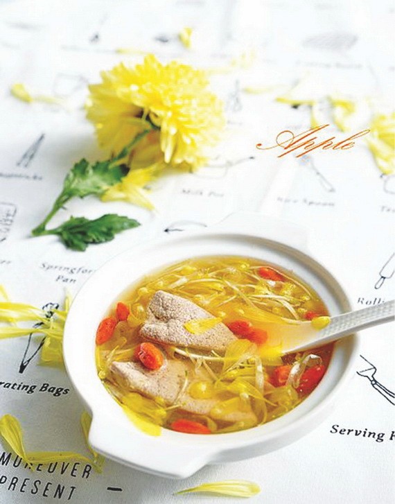 菊花豬肝湯。（示意圖源：互聯網） 