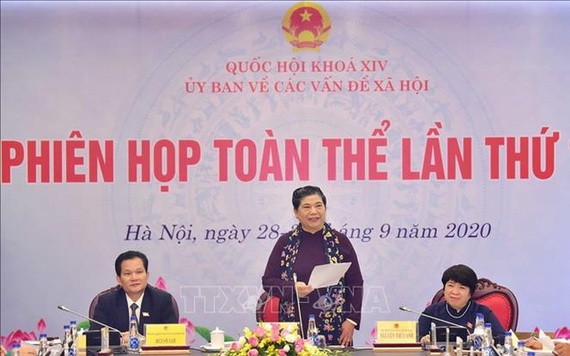 國會常務副主席從氏放在會議上發表指導意見。（圖源：越通社）