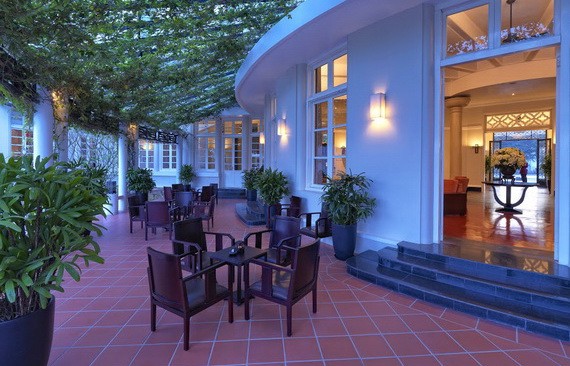 La Residence咖啡廳環境幽靜。