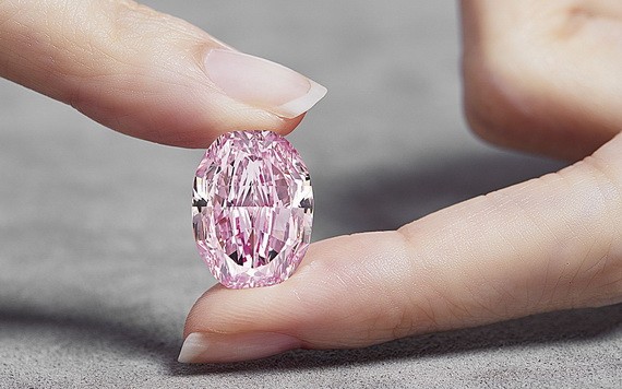 14.83克拉的頂級粉紅鑽“玫瑰之魂”。（圖源：互聯網）