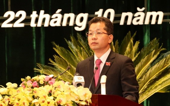 阮文廣同志當選峴港市委書記。（圖源：清心）