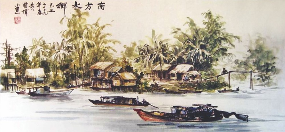 丐冷水上市集　黃賢偉　畫