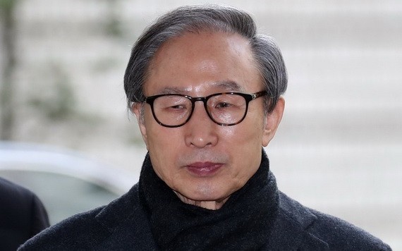 韓國前總統李明博。（圖源：韓聯社）