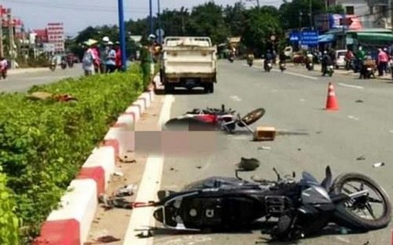 車禍現場。（圖源：VTC News）