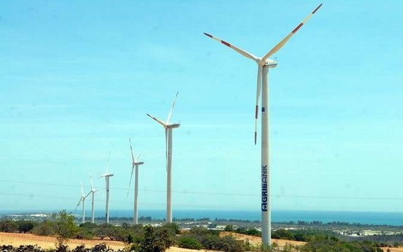 圖為平順省綏豐縣風電體系。（圖源：越通社）