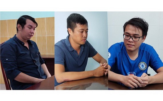 圖為被起訴的3名嫌犯。左圖起依次為陳志皓、阮成忠和阮光勝。（圖源：警方提供）