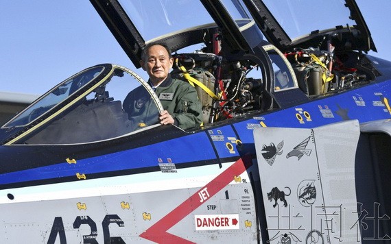 日本首相菅義偉。（圖源：共同社）