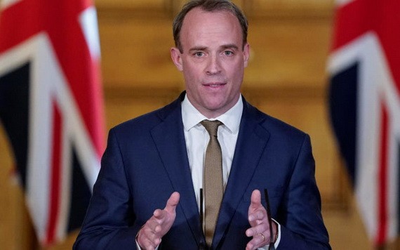 英國外交大臣拉布。（圖源：路透社）