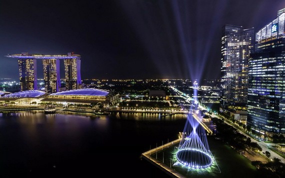 燈光秀將於12月1日晚至31日登場，於每晚8時至10時30分進行表演，每隔15分鐘一場，每場時長3分鐘。（圖源：互聯網）