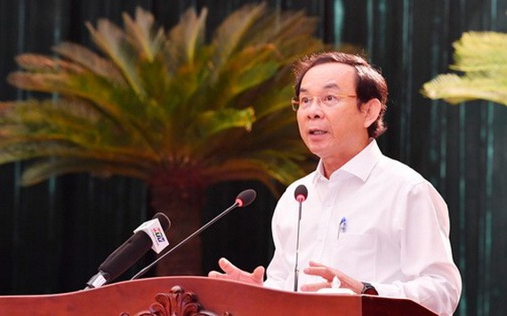 市委書記阮文年致詞。（圖源：越勇）