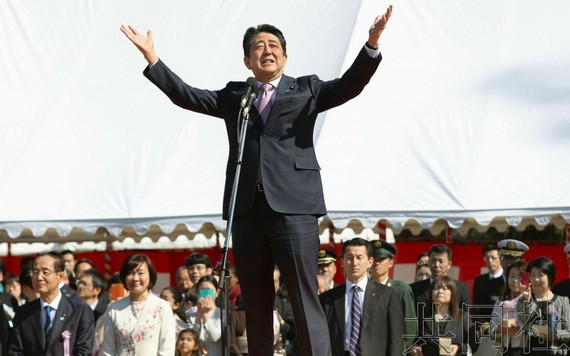 日本前首相安倍晉三。（圖源：共同社）