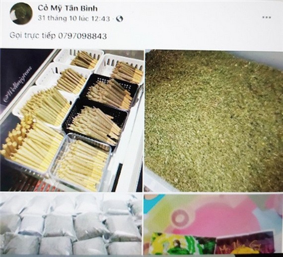 許多人在社交網上公開出售美國草。