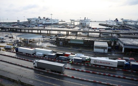 “脫歐”過渡期屆滿後，貨運商需要許可證才能前往肯特郡港口。（圖源：互聯網）