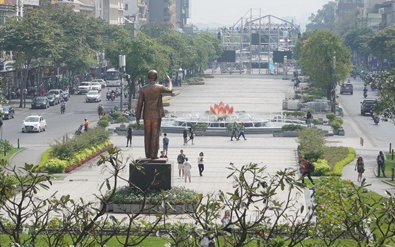 圖為第一郡阮惠步行街。（圖源：明軍）