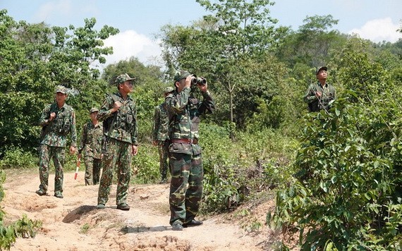 邊防部隊堅守崗位抗擊疫情。（圖源：阮明）
