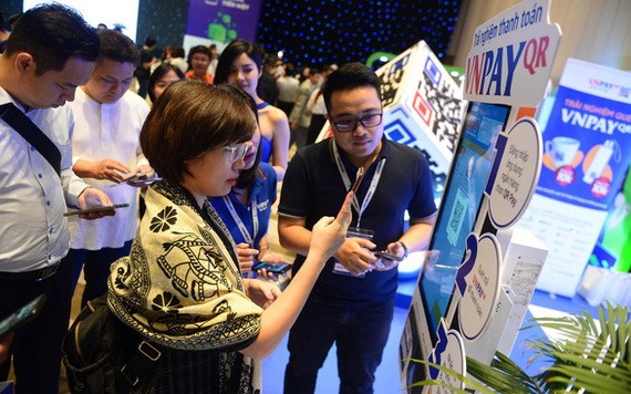 客戶體驗 VNPAY-QR 付款。（圖源：光定）
