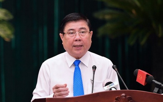 市人委會主席阮成鋒在會議上致開幕詞。（圖源：越勇）