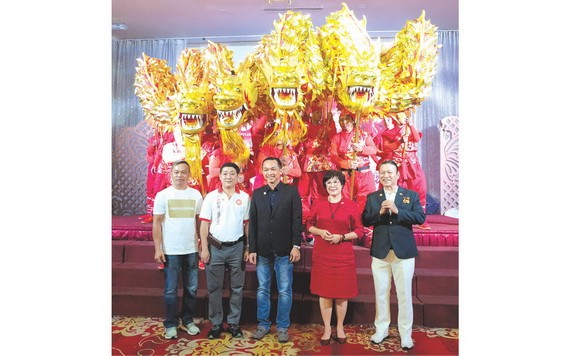 仁義堂龍獅團龍獅點睛開光典禮。