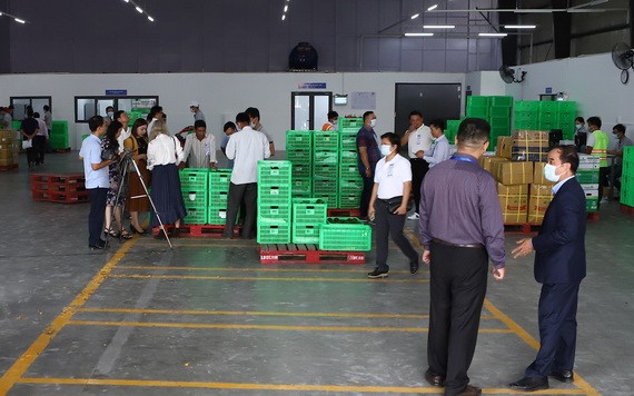 前江果蔬採購與經銷中心一隅。