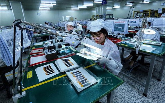 在越南設廠的韓資電子企業。