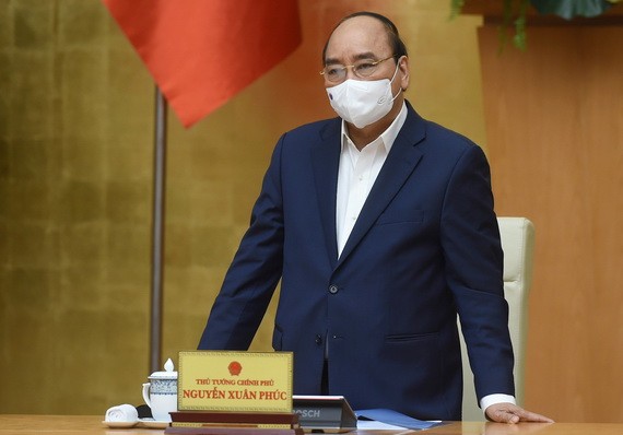 政府總理阮春福會上致詞。（圖源：光孝）