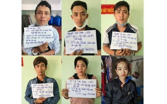 被抓獲的6偷竊歹徒。（圖源：警方提供）