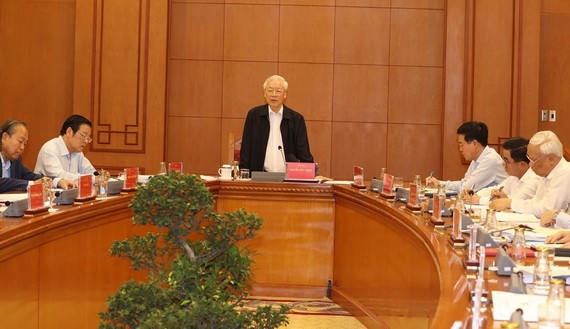 總書記、國家主席阮富仲主持會議。（圖源：越通社）