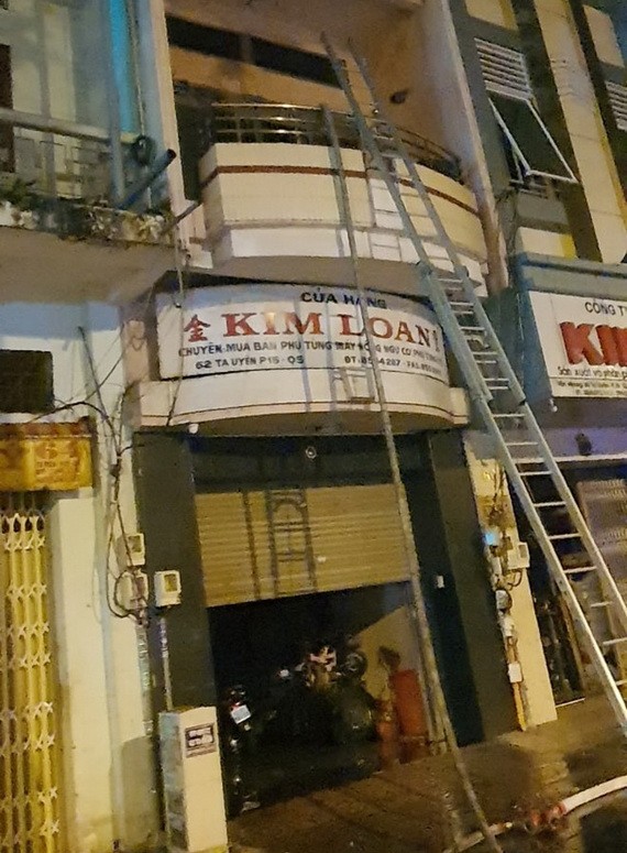 火勢熄滅後的現場。（圖源：馮琳）