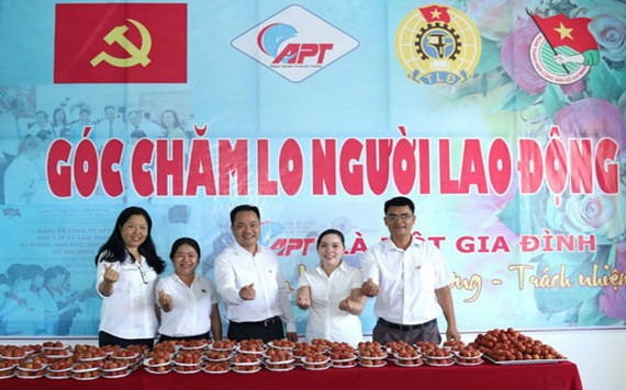 西貢水海產品貿易股份公司的“關照勞工”餐區。