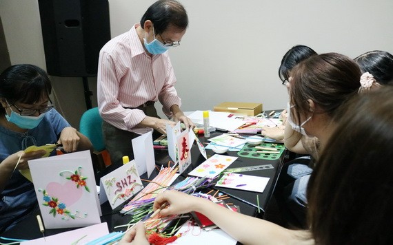 青少年參加交流。 