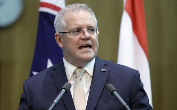 澳大利亞總理莫里森。（圖源：AP）