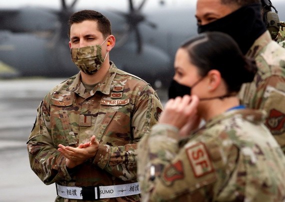 駐日美軍。（圖源：路透社）