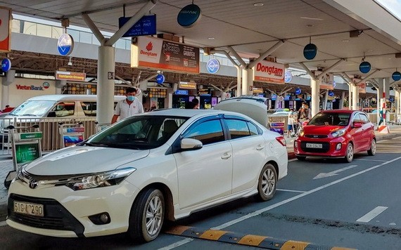 新山一機場網約車專道開通。（圖源：互聯網）