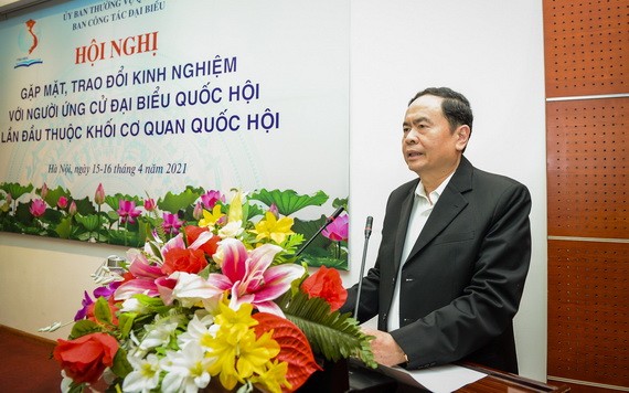 國會常務副主席陳清敏在會上致開幕詞。（圖源：英芳）