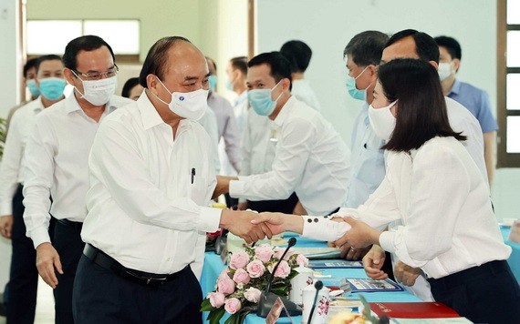 國家主席阮春福致力推動福門與古芝縣發展